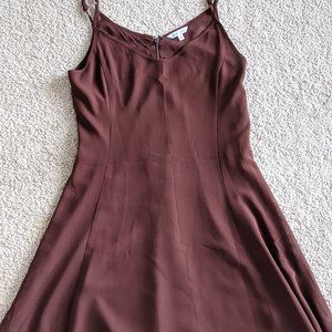 Naked Zebra Brown 100% polyester dress